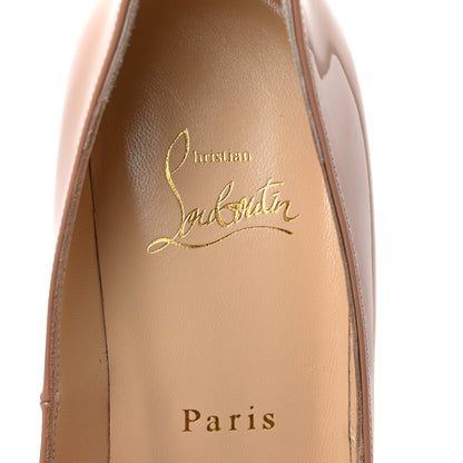 Christian Louboutin Patent New Very Prive 120 Pumps 37.5 Nude 7 of 7