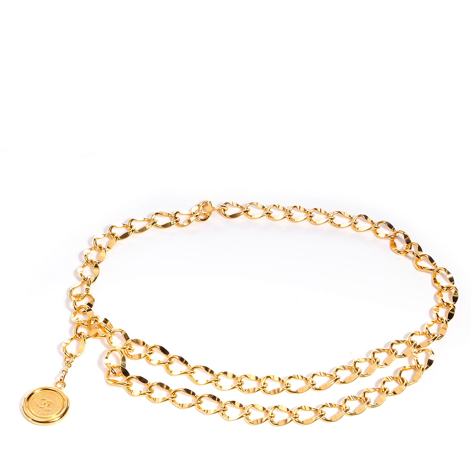 Chanel Chain 31 Rue Cambon Medallion Belt Gold 1 of 7