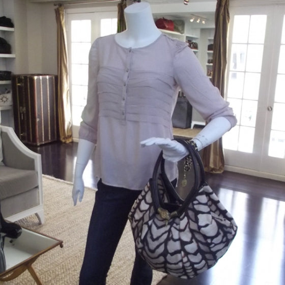 Jimmy Choo Canvas Diego Shell Print Tote 2 of 9