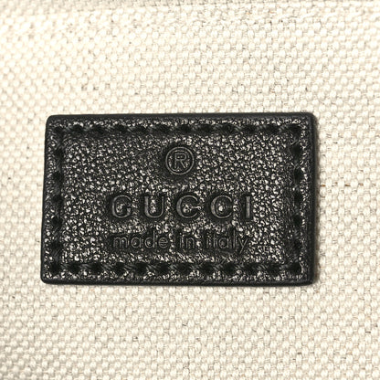 Gucci Sakai Be Green Calfskin Diagonal Stitched Small Blondie Shoulder Bag Black 6 of 10