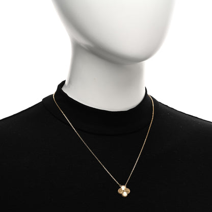 Van Cleef & Arpels 18K Yellow Gold Guilloché Vintage Alhambra Pendant Necklace 2 of 5