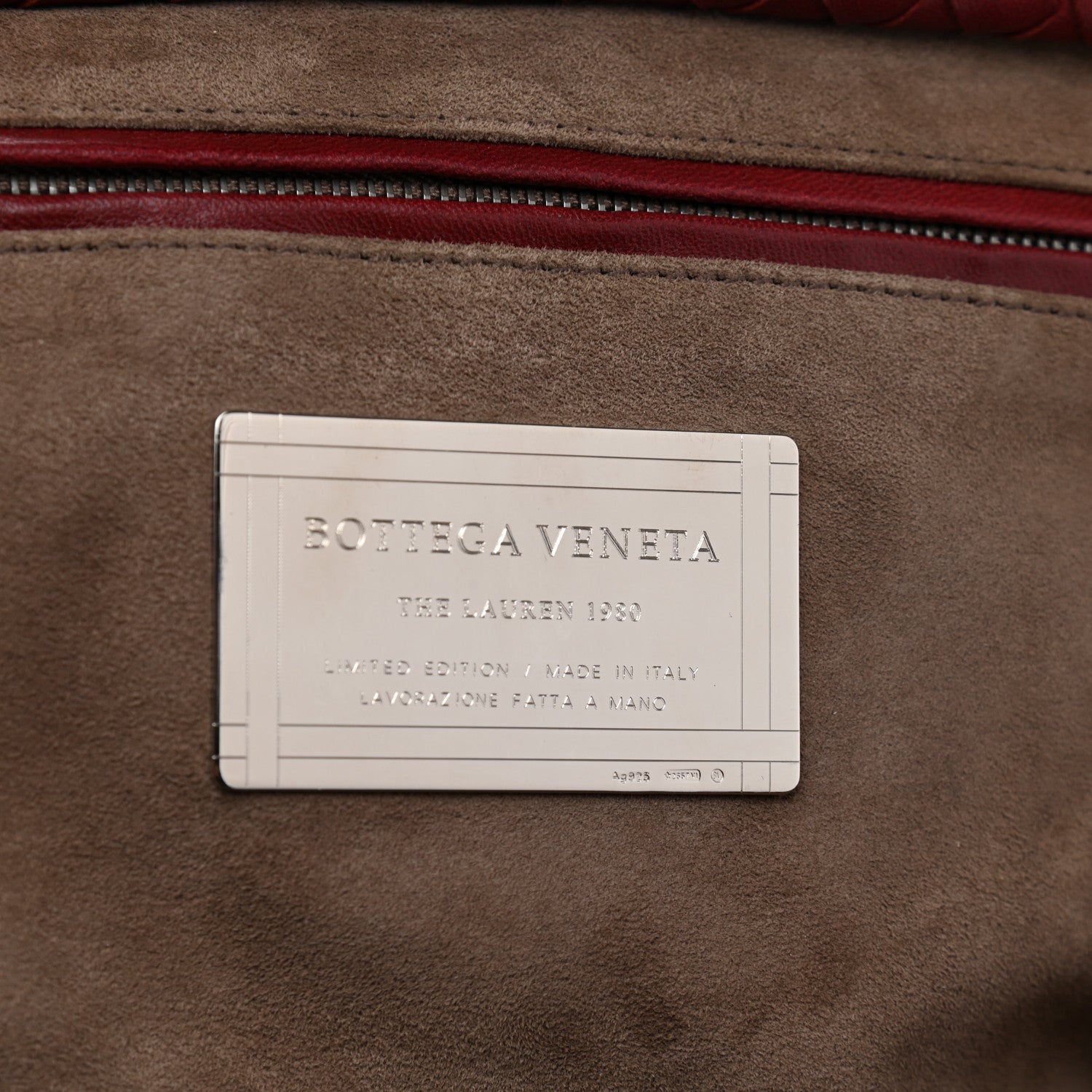 Bottega Veneta Nappa Intrecciato The Lauren 1980 Clutch Gigolo Red 9 of 11