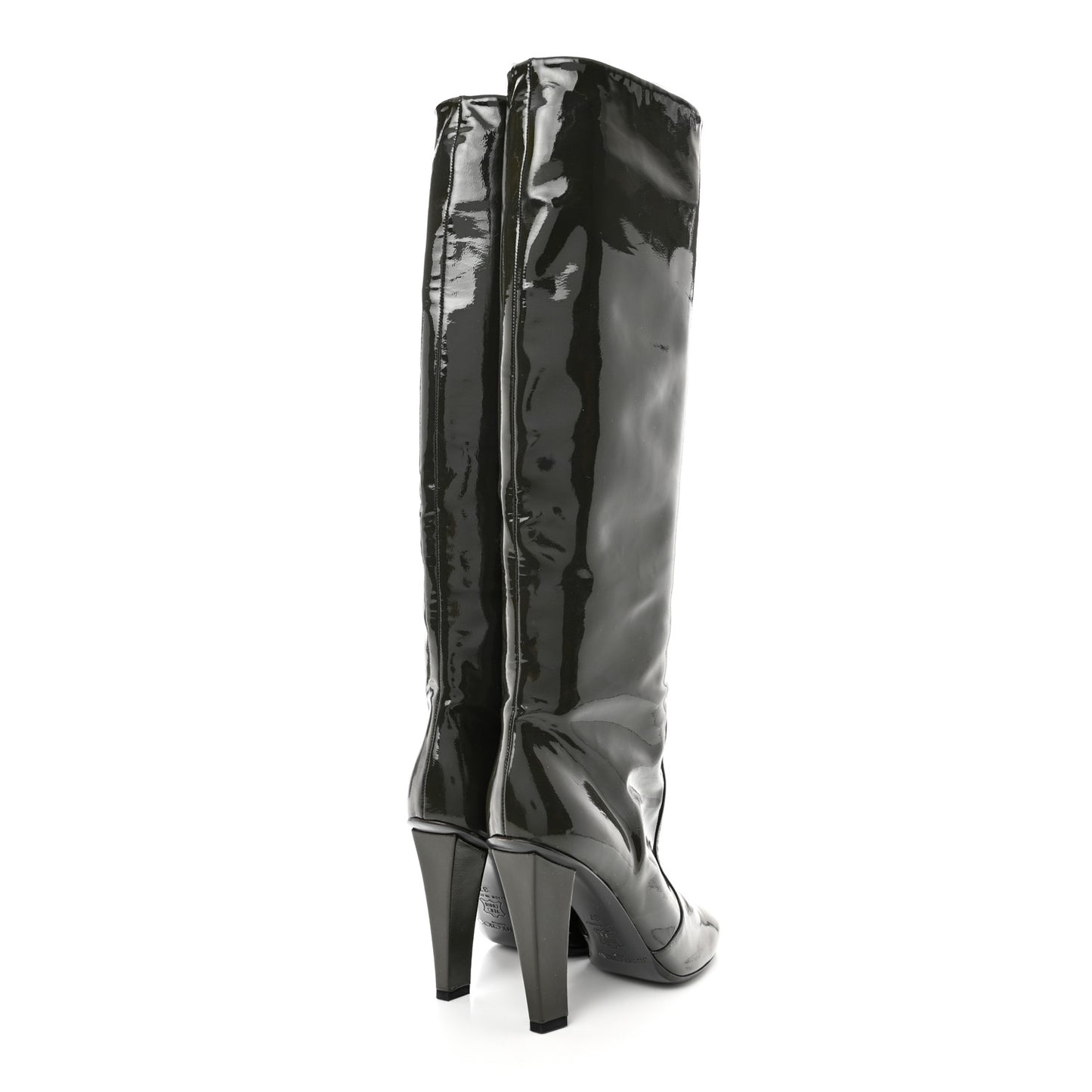 Patent Hallie Tall Boots 37 Black