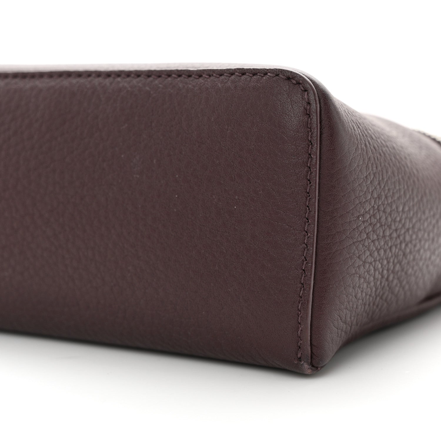 Loro Piana Grained Calfskin L19 Extra Pocket Pouch Plum 9 of 9