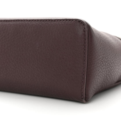 Loro Piana Grained Calfskin L19 Extra Pocket Pouch Plum 9 of 9