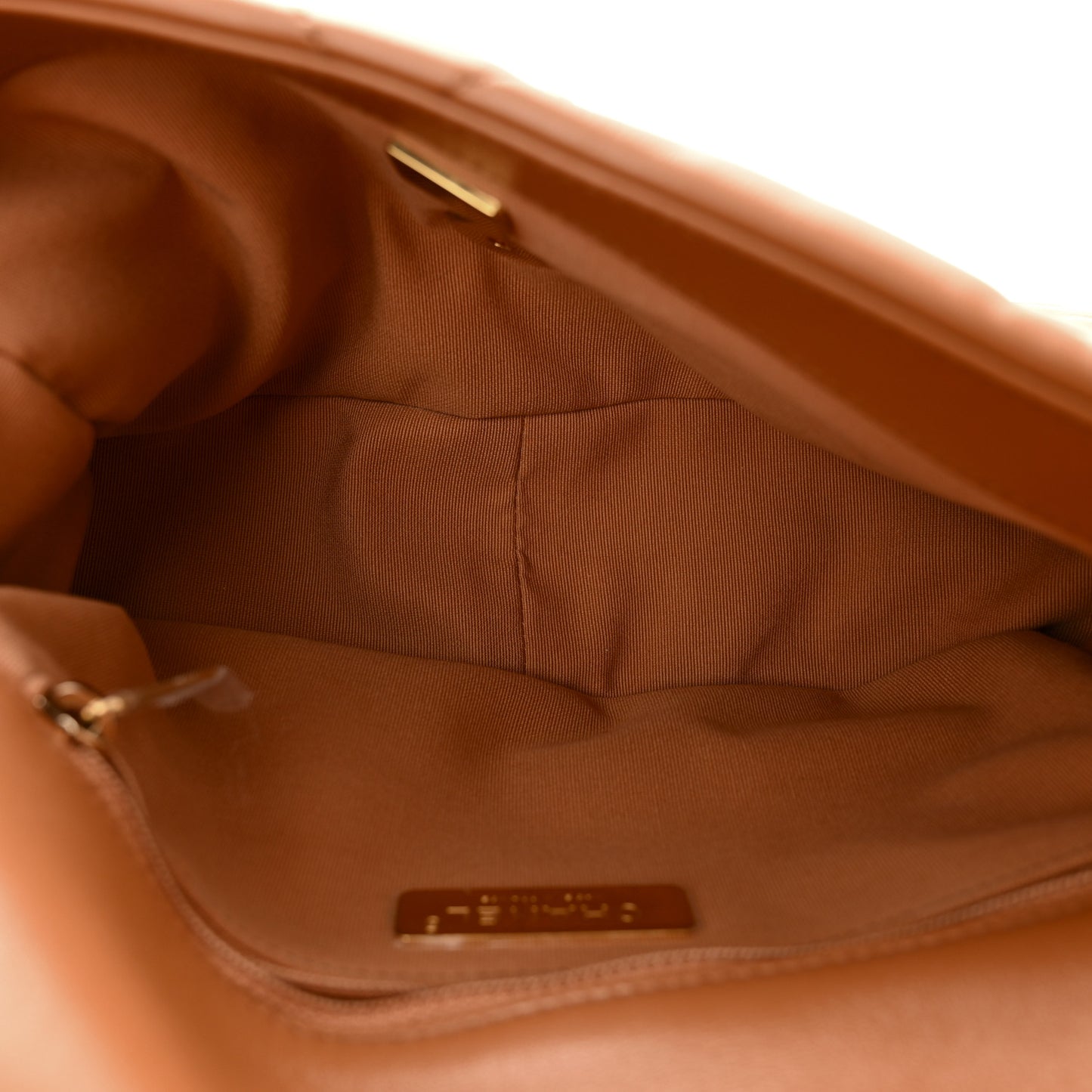 Lambskin Quilted Medium Chanel 19 Flap Brown
