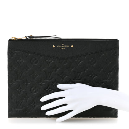 Louis Vuitton Empreinte Daily Pouch Black 2 of 10