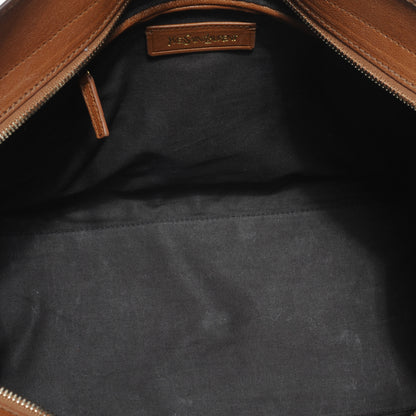 Saint Laurent Leather Medium Cabas Chyc Whiskey 5 of 7