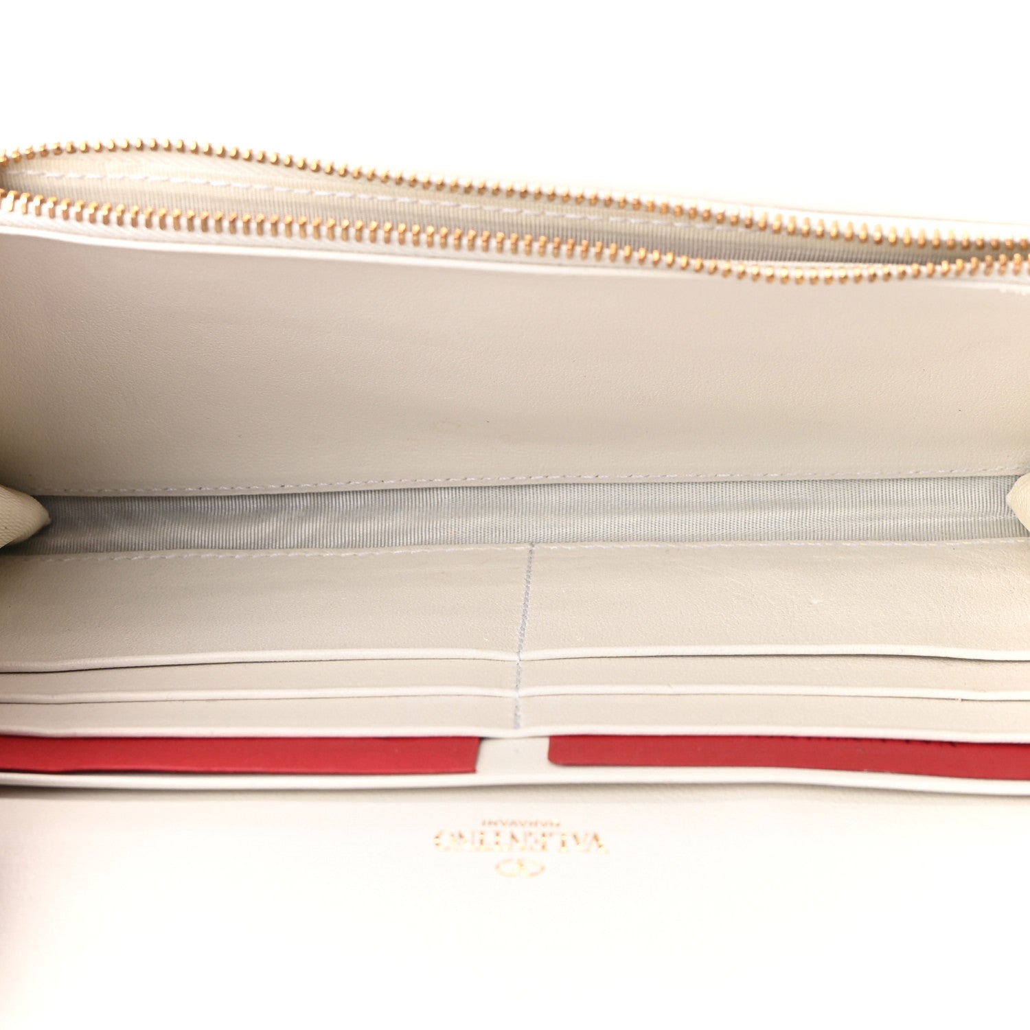 Valentino Garavani Vitello Loveblade Embellished Chain Wallet White 5 of 11