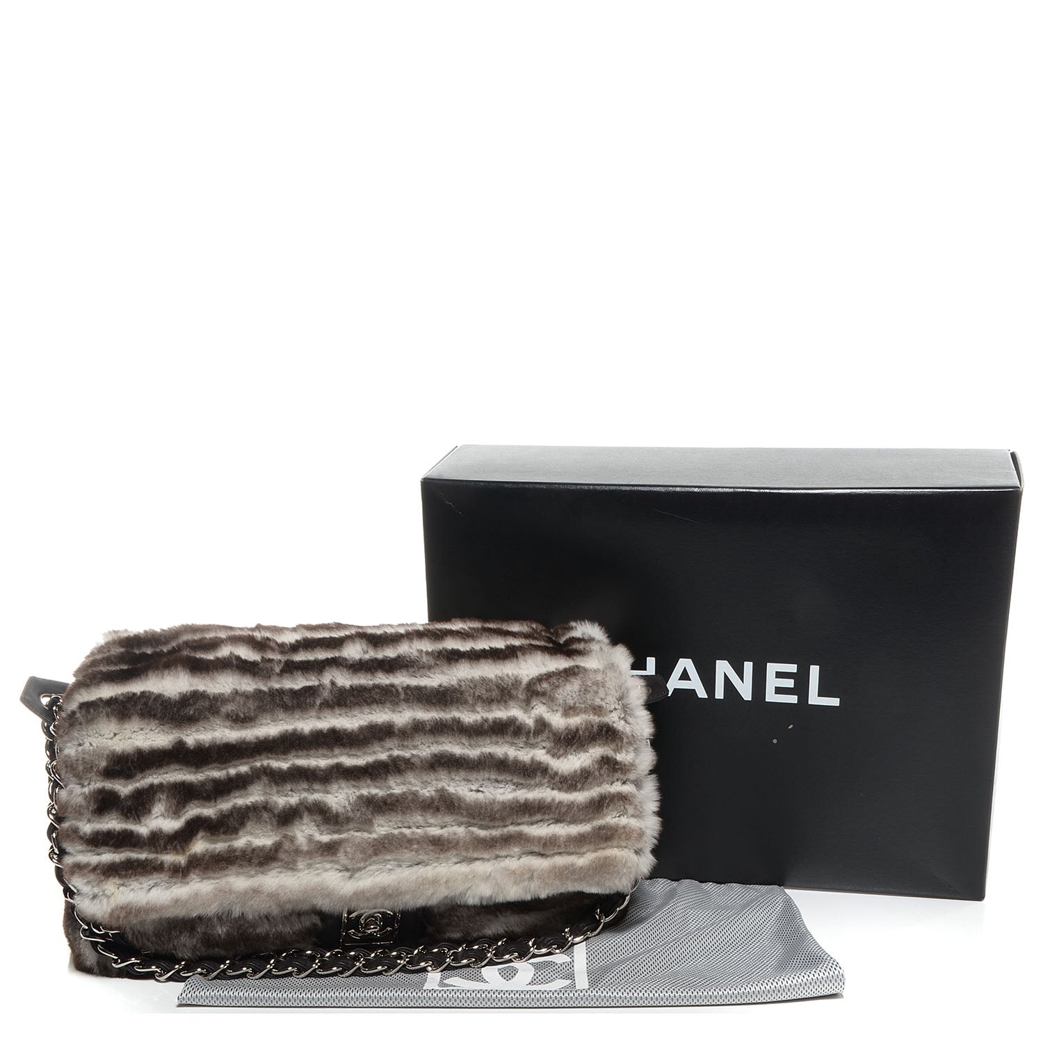 Chanel Chinchilla Fur Jumbo Flap Bag 4 of 9