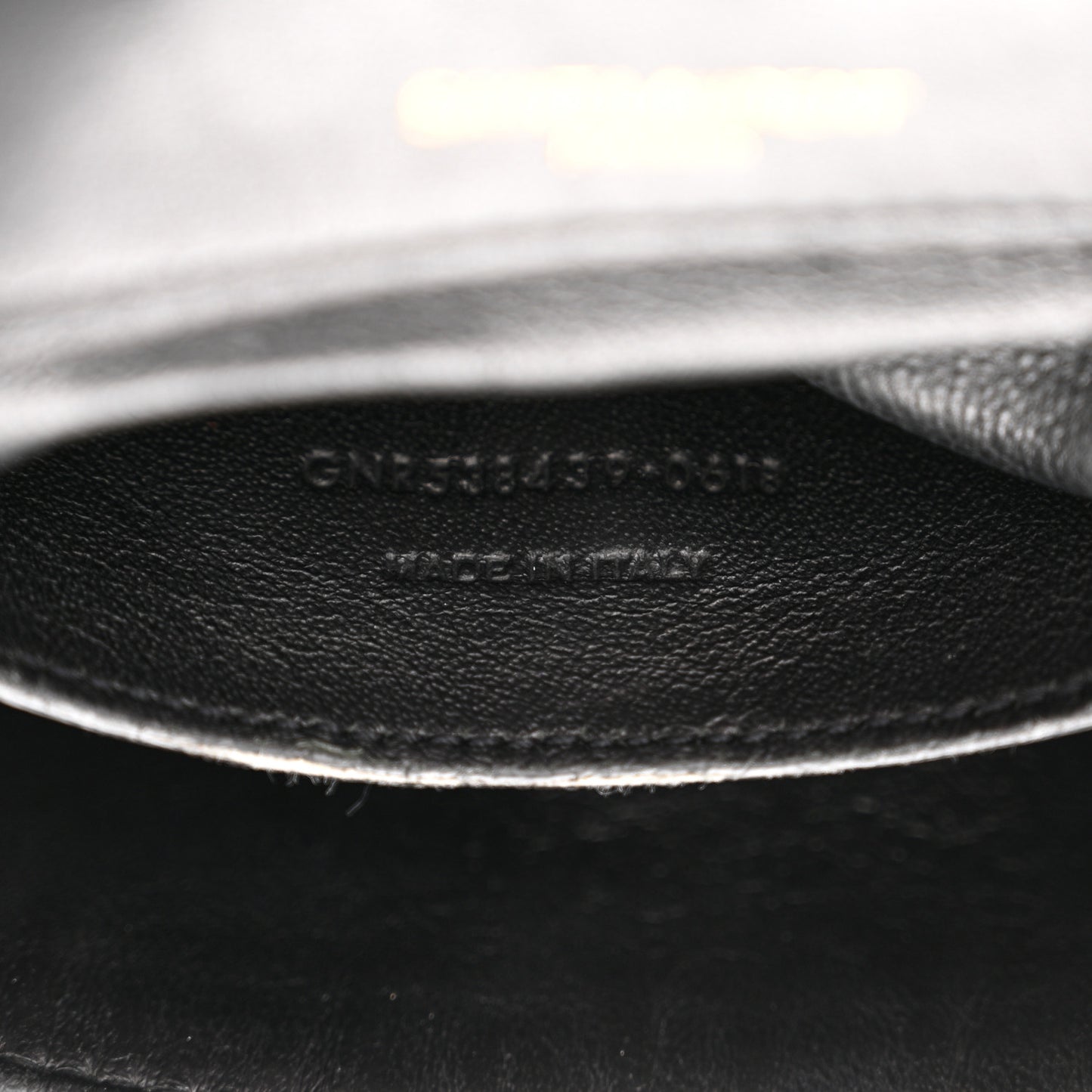 Lambskin Matelasse Monogram Small Vicky Chain Bag Black