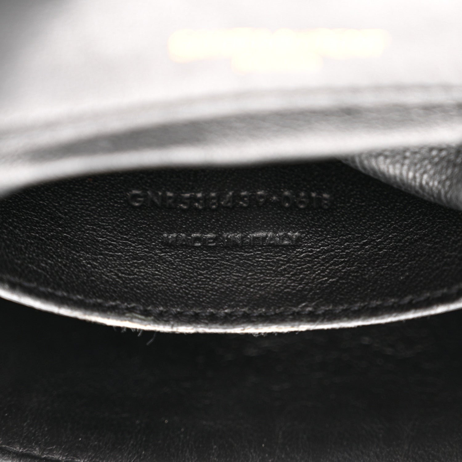 Saint Laurent Lambskin Matelasse Monogram Small Vicky Chain Bag Black 7 of 12