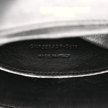 Saint Laurent Lambskin Matelasse Monogram Small Vicky Chain Bag Black 7 of 12