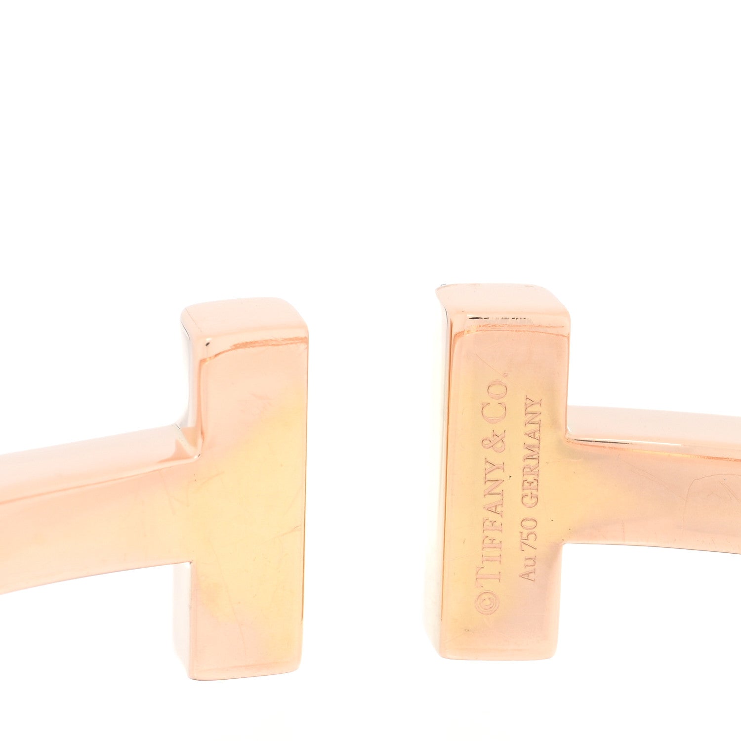 Tiffany 18K Rose Gold T Square Bracelet 3 of 3