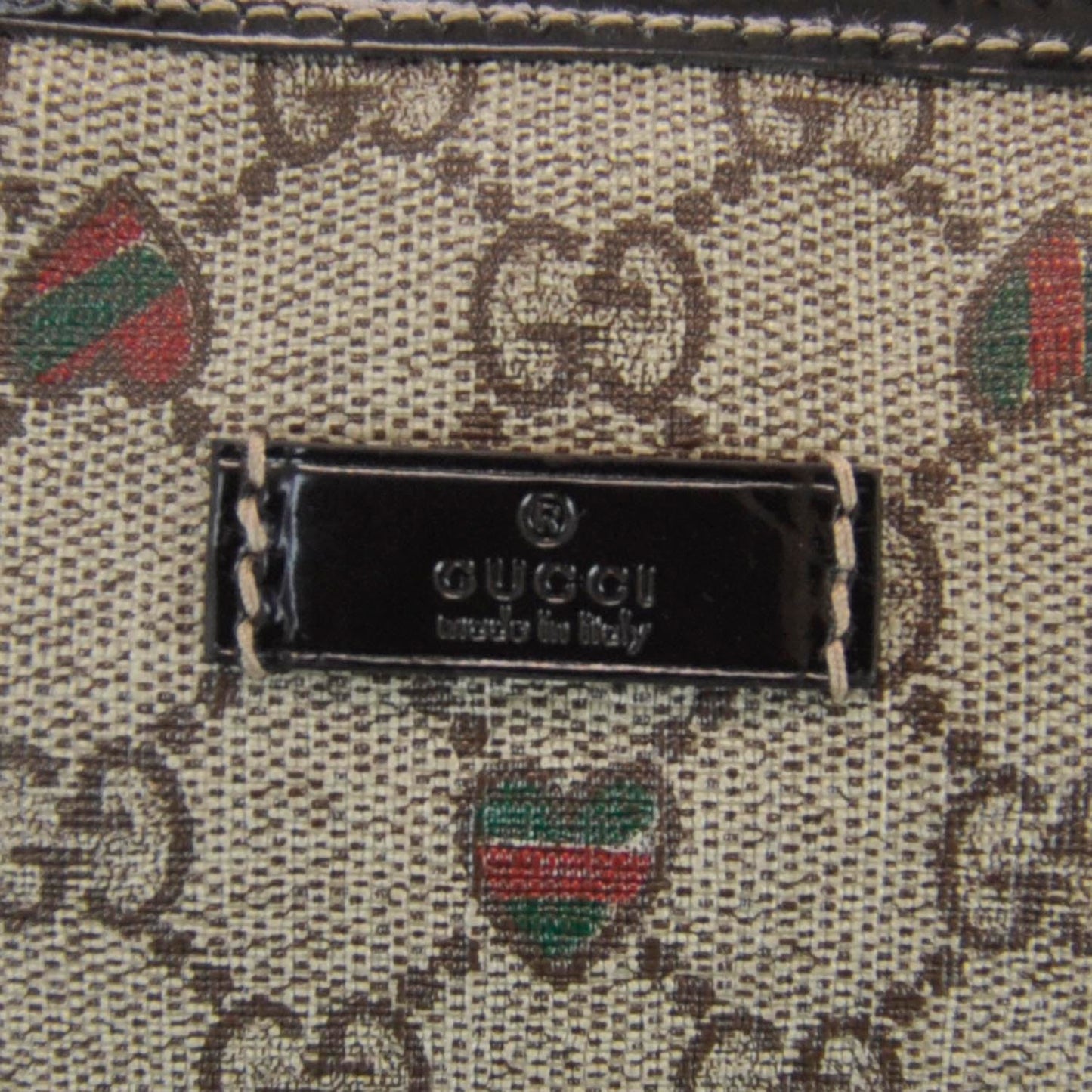 GG Plus Monogram Hearts Medium Joy Boston Dark Brown