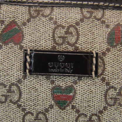 Gucci GG Plus Monogram Hearts Medium Joy Boston Dark Brown 6 of 9