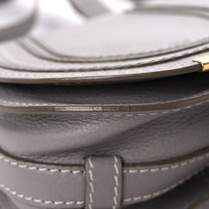 Chloe Calfskin Mini Marcie Round Crossbody Bag Cashmere Grey 7 of 17