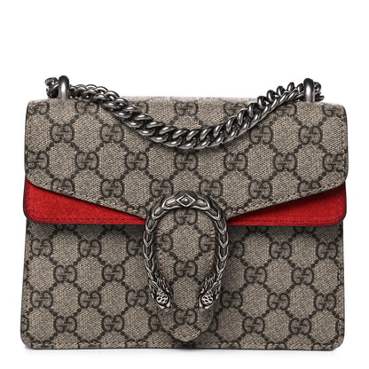 Gucci GG Supreme Monogram Mini Dionysus Shoulder Bag Hibiscus Red 1 of 13
