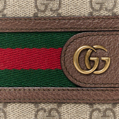 Gucci GG Supreme Monogram Web Mens Ophidia Bi-Fold Coin Wallet Beige New Acero 9 of 11