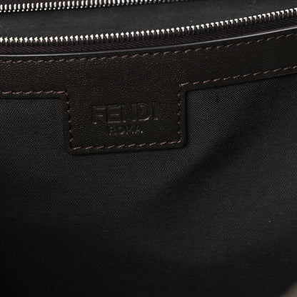 Fendi Recycled Fabric Jacquard Vitello Astro FF 1974 Shopping Tote Tobacco Moro Ebano 6 of 11