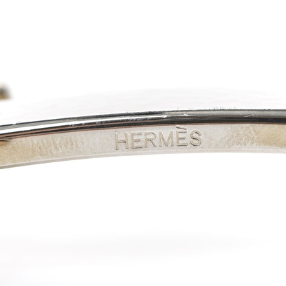 Hermes Palladium Martelee 32mm H Belt Buckle Silver 5 of 5