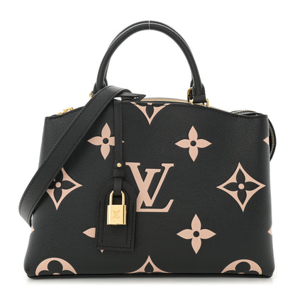 Louis Vuitton Empreinte Monogram Giant Petit Palais Black Beige 1 of 11