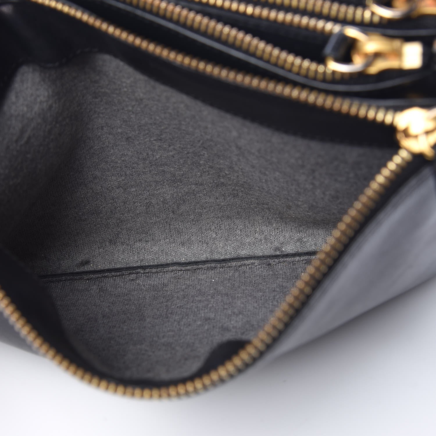 Celine Lambskin Small Trio Crossbody Bag Black 7 of 12