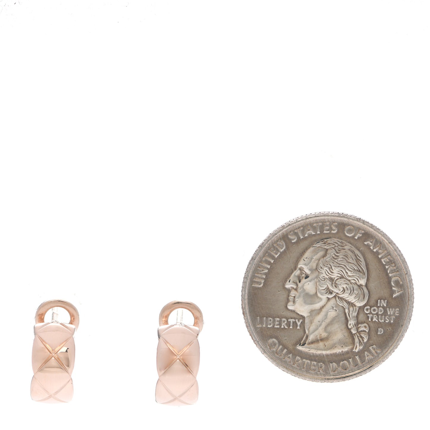 18K Beige Gold Coco Crush Hoop Earrings