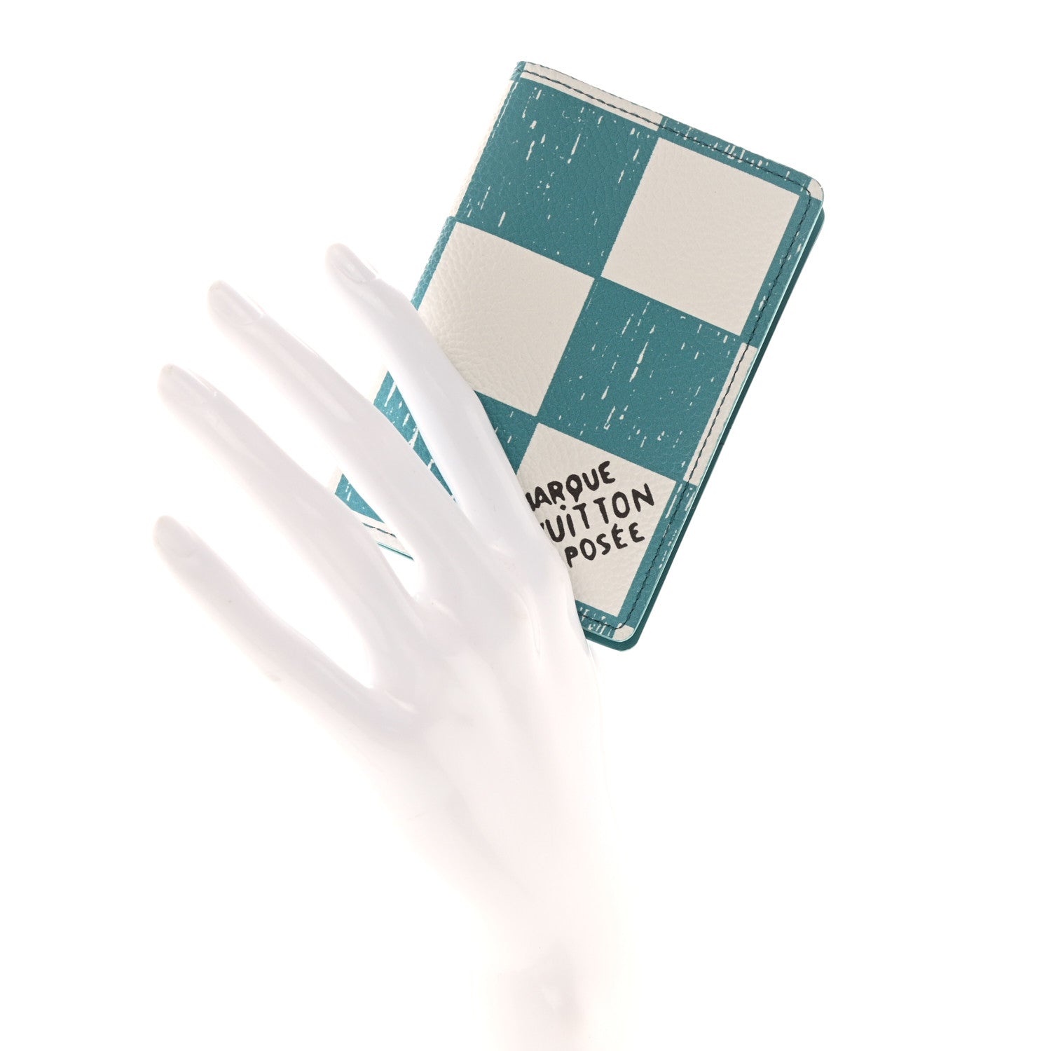 Louis Vuitton Damier Checkerboard Pocket Organizer Teal 2 of 6