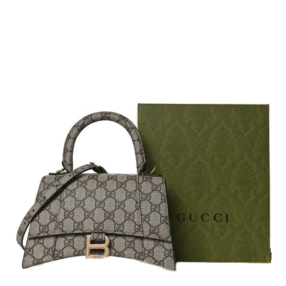 Balenciaga X GUCCI GG Supreme Monogram Small Hourglass Top Handle Bag Beige Ebony 13 of 13