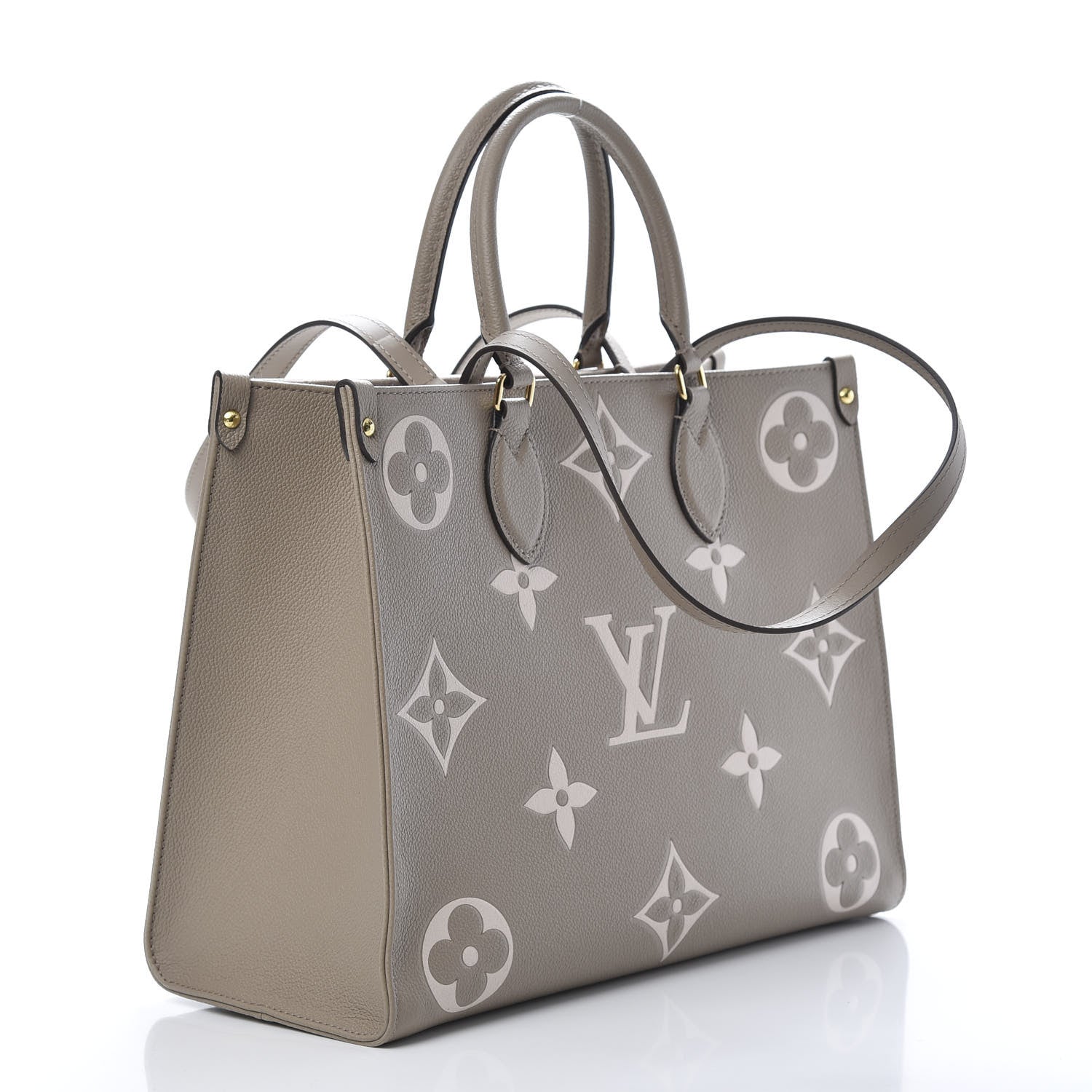 Louis Vuitton Empreinte Monogram Giant Onthego MM Tourterelle Creme 3 of 11