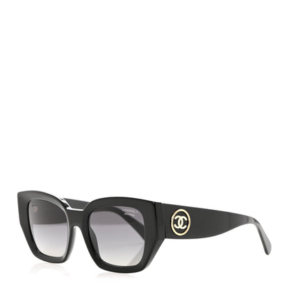 Chanel Acetate Polarized Square Sunglasses 5506 Black 1 of 8