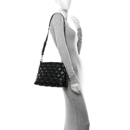 Valentino Garavani Nappa Candystud Shoulder Bag Black 2 of 16