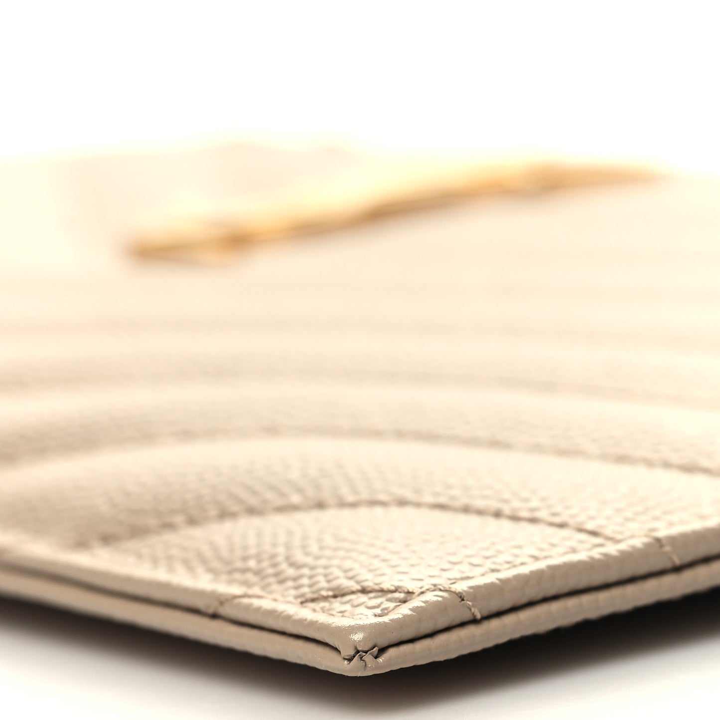 Grain De Poudre Chevron Monogram Large Bill Pouch Cork
