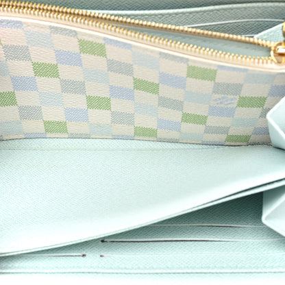Louis Vuitton Damierlicious Zippy Wallet Pistachio Green 6 of 14