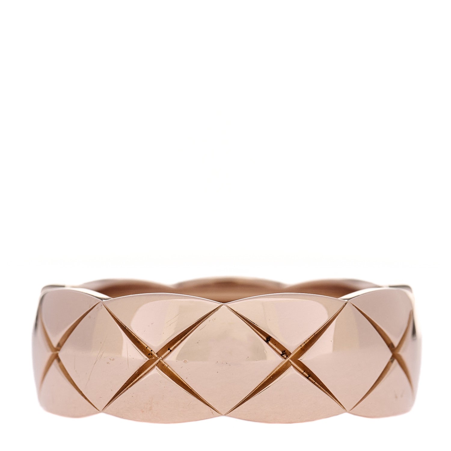 Chanel 18K Beige Gold Small Coco Crush Ring 52 6 1 of 7