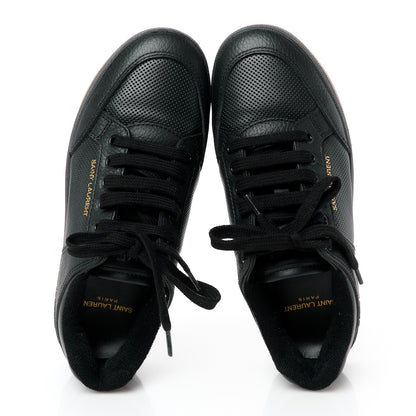Saint Laurent Calfskin Perforated SL61 Sneakers 37.5 Black 2 of 11