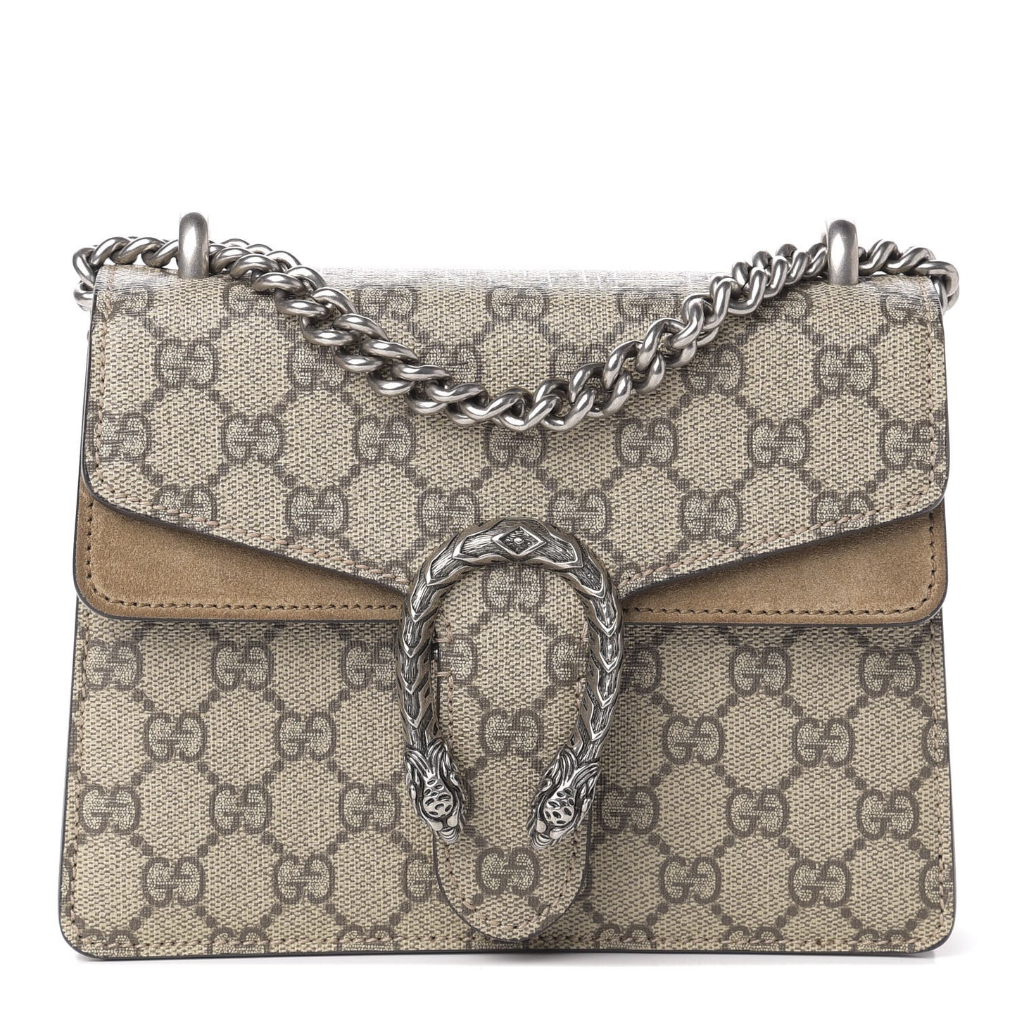 GG Supreme Monogram Mini Dionysus Shoulder Bag Taupe
