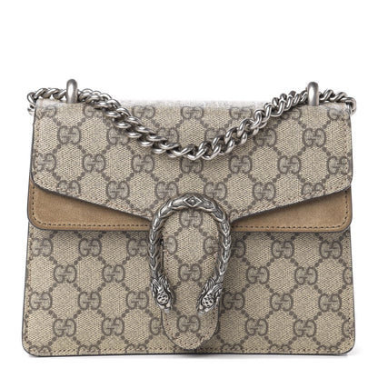 Gucci GG Supreme Monogram Mini Dionysus Shoulder Bag Taupe 1 of 14