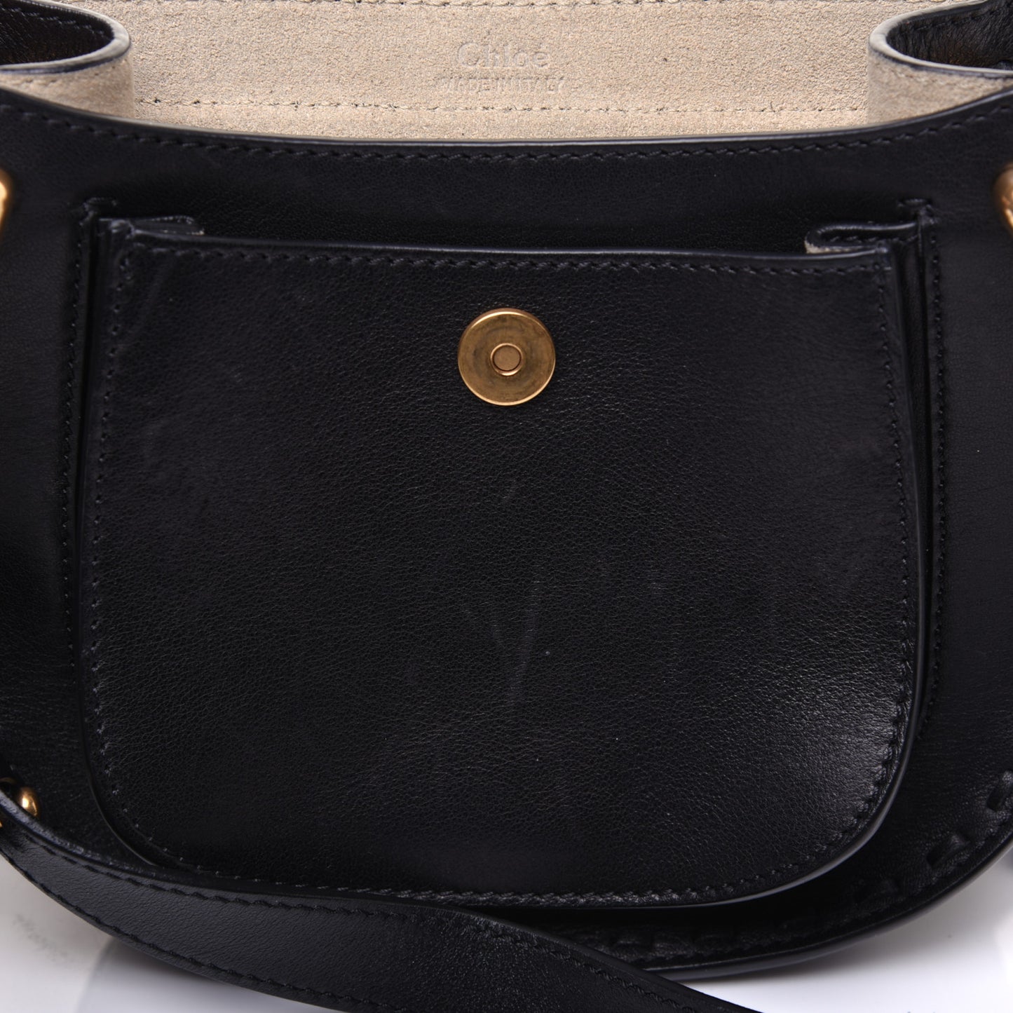 Calfskin Mini Hudson Fringe Shoulder Bag Black