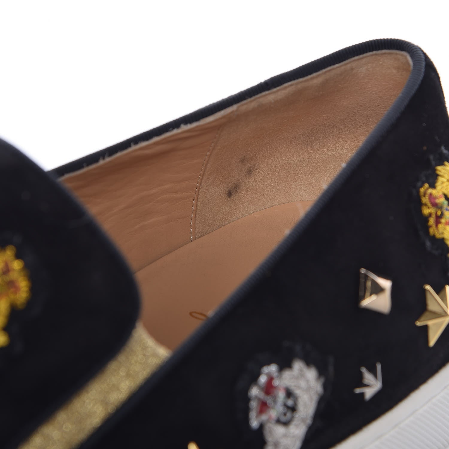 Christian Louboutin Veau Velours Mens Mister Academy Flat 45.5 Black 12 of 14
