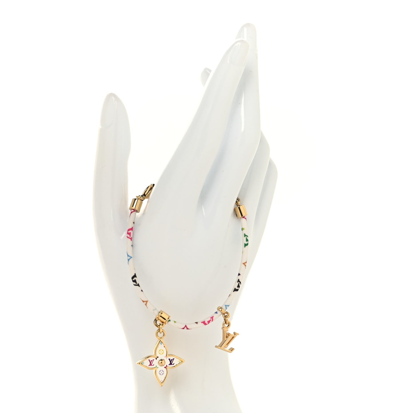 LV X TM Monogram Multicolor Charms Bracelet White