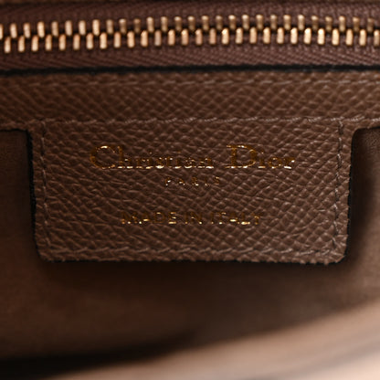 Christian Dior Grained Calfskin Saddle Bag With Strap Taupe 6 of 12