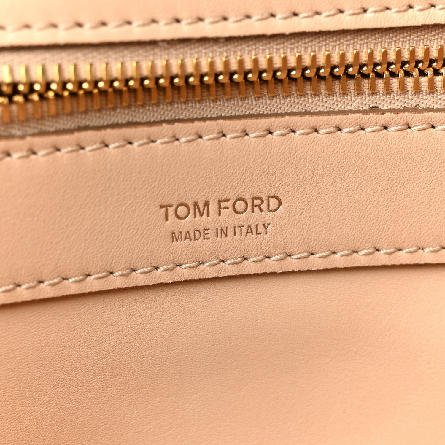 Tom Ford Calfskin Hollywood T Twist Tote Oat 6 of 11