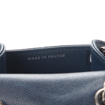 Chanel Caviar Quilted Extra Mini Wallet On Chain WOC Blue 8 of 10