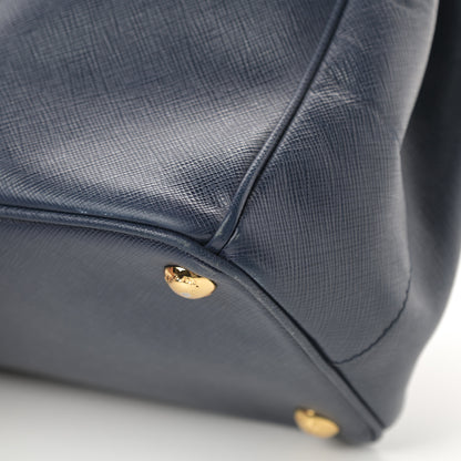Prada Saffiano Small Galleria Double Zip Tote Bluette 13 of 22