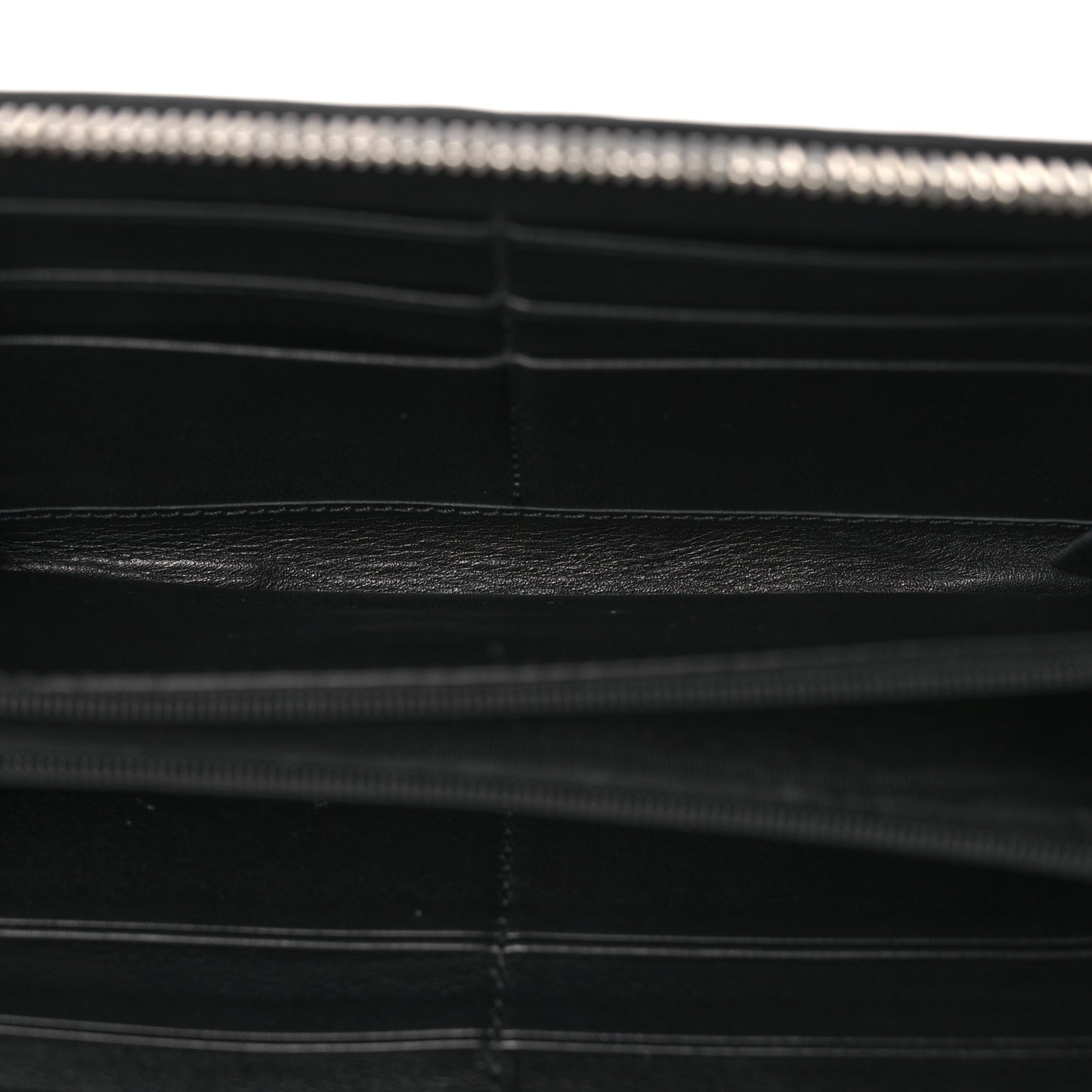 Microguccissima Zip Around Wallet Black