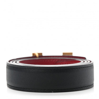 Hermes Swift Epsom 24mm Mini Constance H Belt 85 Black Grenat 2 of 5