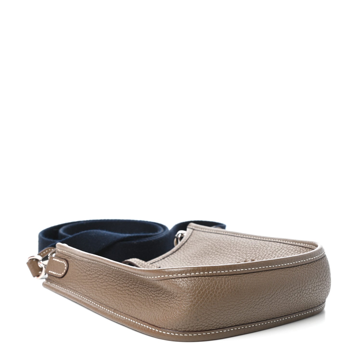 Hermes Taurillon Clemence Amazone Evelyne TPM Etoupe Bleu Indigo 4 of 10