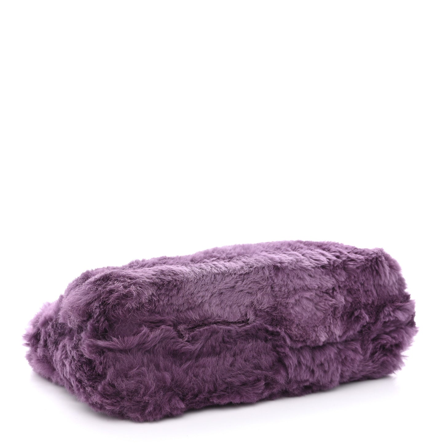 Rabbit Fur Shoulder Bag Purple
